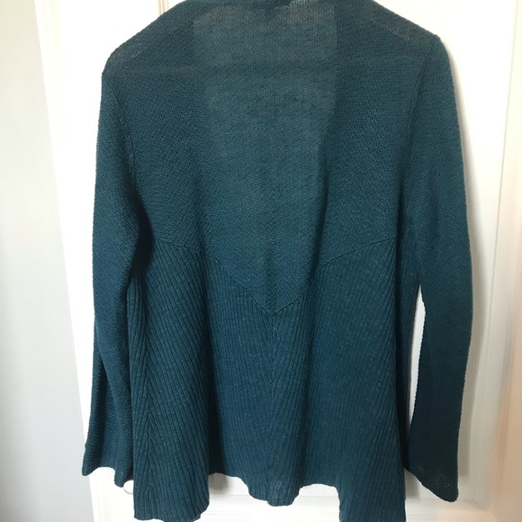 Eileen Fisher open blue cardigan - Picture 3 of 3
